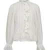Co'Couture Melina Frill Skjorte White