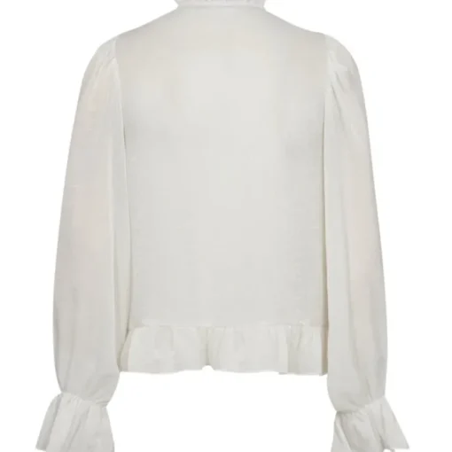 Co'Couture Melina Frill Skjorte White