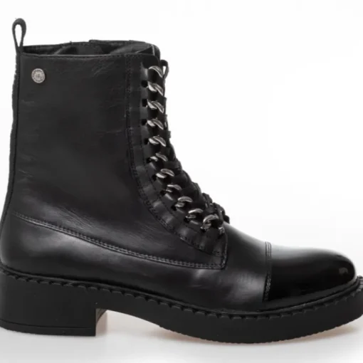Copenhagen Shoes New Rock Patent Støvle Black