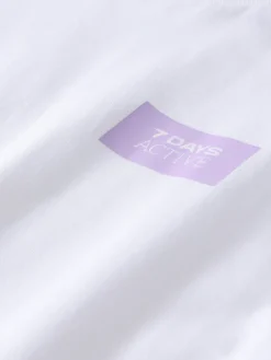 7 DAYS Active Organic Fitted T-Shirt Brilliant White