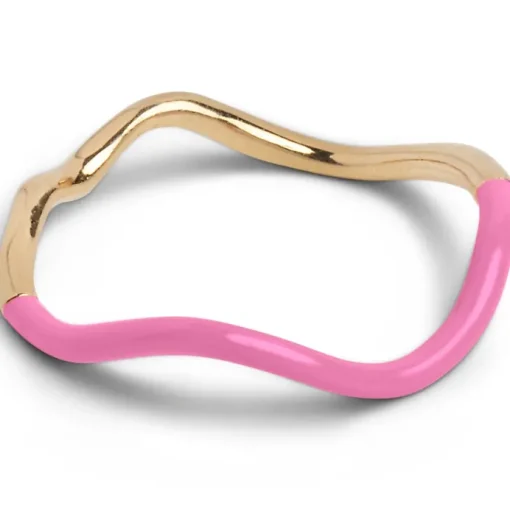 Enamel Sway Ring Pink