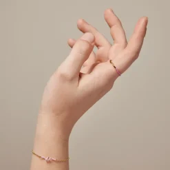 Enamel Sway Ring Pink