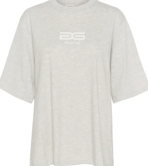 Gestuz Luelle T-Shirt Light Grey Melange