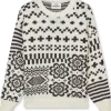 Mads Nørgaard Crash Lefur Sweater White/Black Coffee