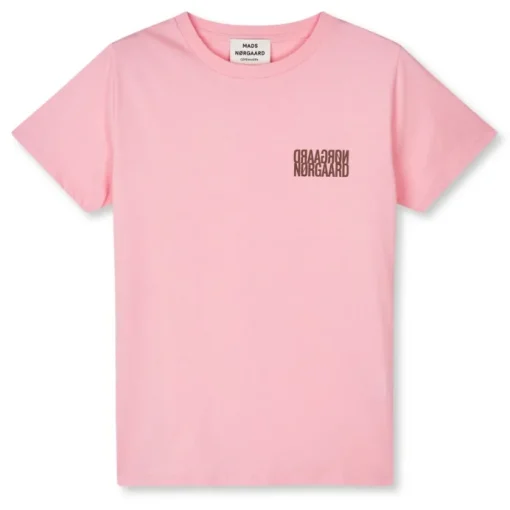 Mads Nørgaard Single Organic Trenda P T-Shirt Candy Pink