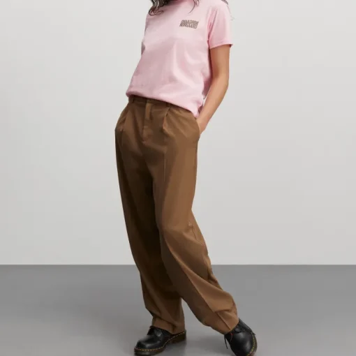 Mads Nørgaard Single Organic Trenda P T-Shirt Candy Pink