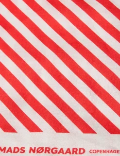 Mads Nørgaard Soft Cotton Self Tørklæde Flery Red/BonBon