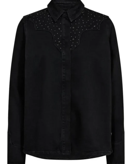 Mos Mosh Evira Deco Denimskjorte Black