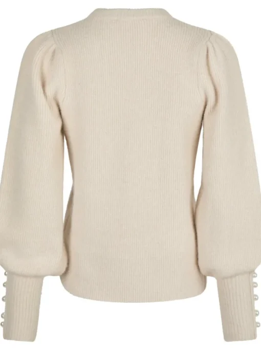 Neo Noir Angie Knit Bluse Ivory