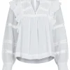 Neo Noir Aurika S Voile Bluse White