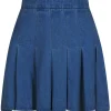 Neo Noir Laurina Denim Nederdel Dark Blue