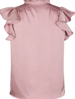 Neo Noir Stella Heavy Sateen Bluse Evening Rose (Forudbestilling lev. april)