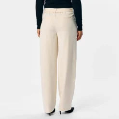 Object Lisa MW Straight Tie Bukser Sandshell