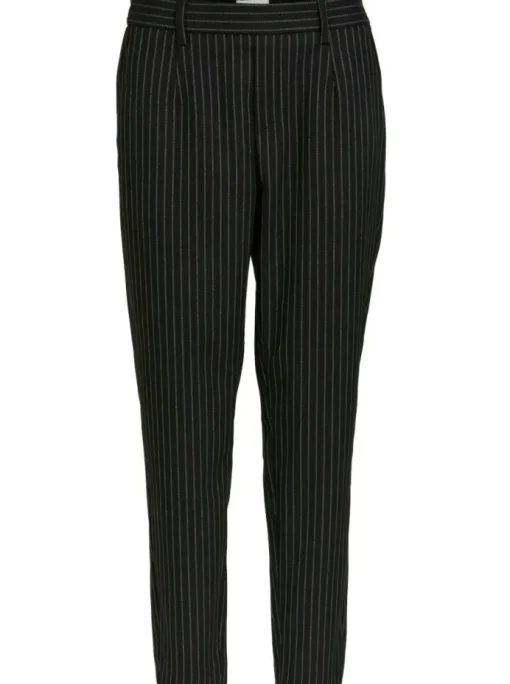 Object Lisa Slim Bukser Black/Grey NO25