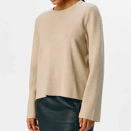Object Reynard O-Neck Strik Humus Melange NO25