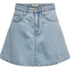 Only Eden A Nederdel Light Blue Denim