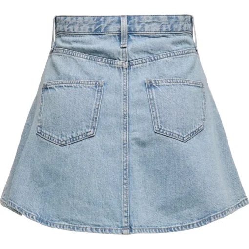 Only Eden A Nederdel Light Blue Denim