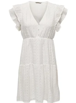 Only Helena Lace Capsl Kjole Cloud Dancer