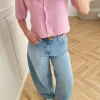 Only Taylor HW Barrel Denim Jeans Light Blue Denim