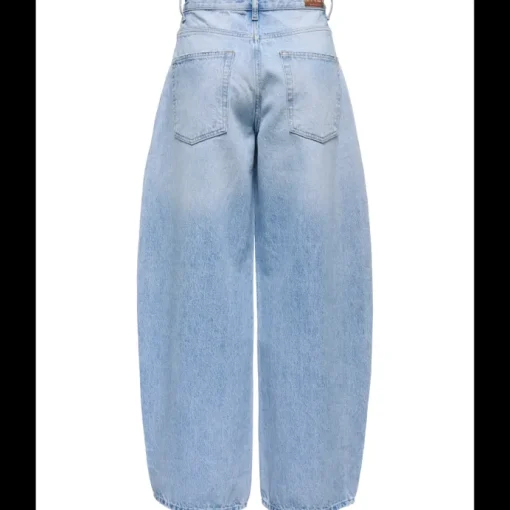 Only Taylor HW Barrel Denim Jeans Light Blue Denim