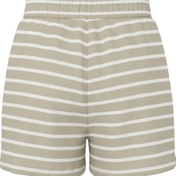 Pieces Chilli Summer Shorts Crockery Stripes/Cloud Dancer NOS25