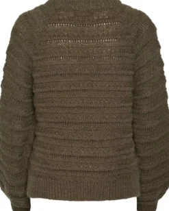 Pieces Jayda LS O-Neck Strik Morel