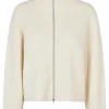 Second Female Alvera Zip Strikcardigan Vaporous White